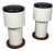 Modern Stools in White Lacquered Wood, 1960s, Set of 2 For Sale