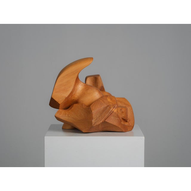 Joop Van Bergen, Abstract Composition, 1980s, Elm For Sale - Image 6 of 11