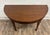 Traditional Vintage Sheraton Style Mahogany Demilune Console Table Hall Table For Sale - Image 3 of 11