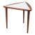 Arthur Umanoff Mid Century Modern Triangular Walnut Side Table, 20th Century For Sale