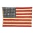 Large Vintage Cotton American Flag With 48 Sewn Stars For Sale