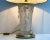 Vintage Table Lamp with Three Embossed Graces on the Opaque Glass & Black Shade For Sale - Image 6 of 7