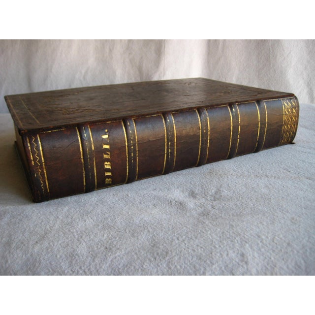 Lutheran Germain Large Leather Bound Bible From the 17 Hundreds For Sale - Image 15 of 16
