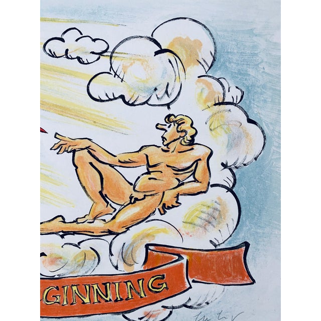 Sandro Chia, Lithograph Italian Post Modernist Figurative Pop Art - "In The Beginning" For Sale - Image 4 of 9