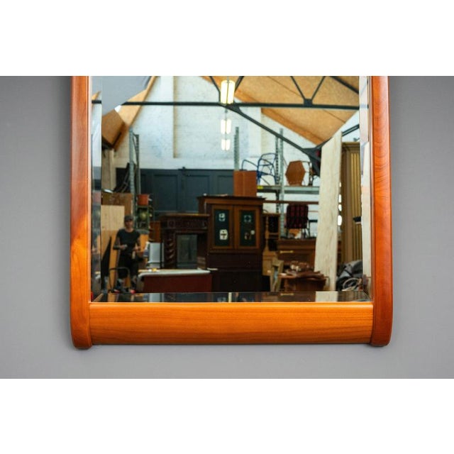 Antique Wall Mirror in Cherry Wood, Set of 2 For Sale - Image 8 of 12