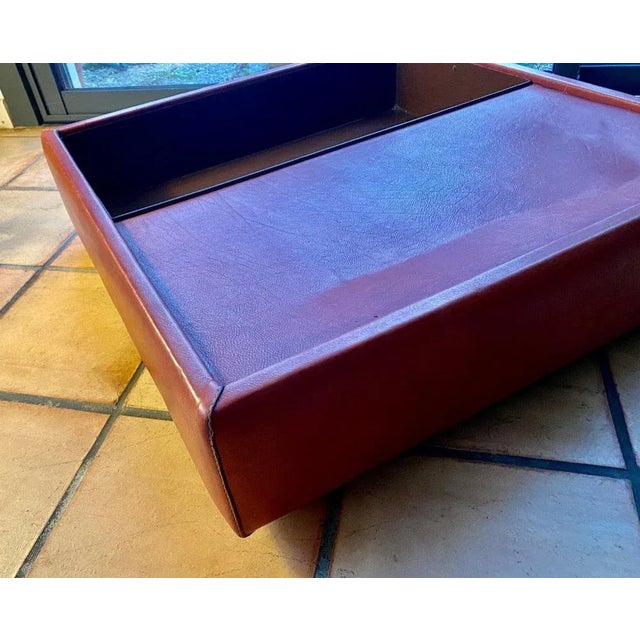 Leather and Glass Coffee Table from de Sede For Sale - Image 11 of 13