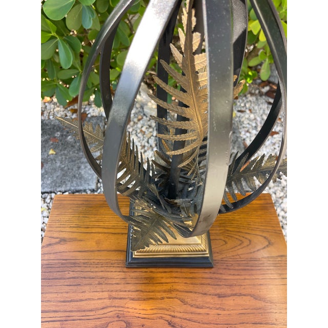 Late 20th Century Vintage John-Richard Sculptural Fern Leaf Table Lamp For Sale - Image 5 of 12