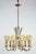 Metal Mid-Century Brass & Glass Italian Fixture For Sale - Image 7 of 7