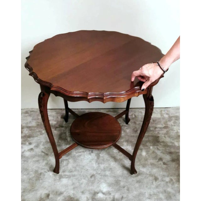 1920s Chippendale Style English Wood Coffee Table For Sale - Image 12 of 13