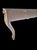 Rococo ​Monumental Exquisite Vintage Louis XV Rococo-Style Gilt Wood and Off White Marble-Top Wall-Mounted Console Table For Sale - Image 3 of 12