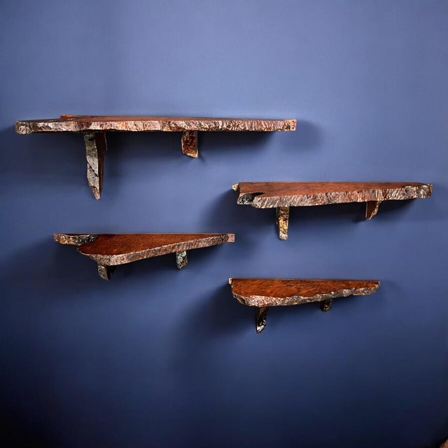These exceptional wall-mounted shelves embody the moment in 1960s design when functional objects began to merge with...