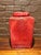 Late 20th Century Large Heavy Red Oxblood Glazed Ceramic Square Ginger Jar Canister 14" For Sale - Image 5 of 9