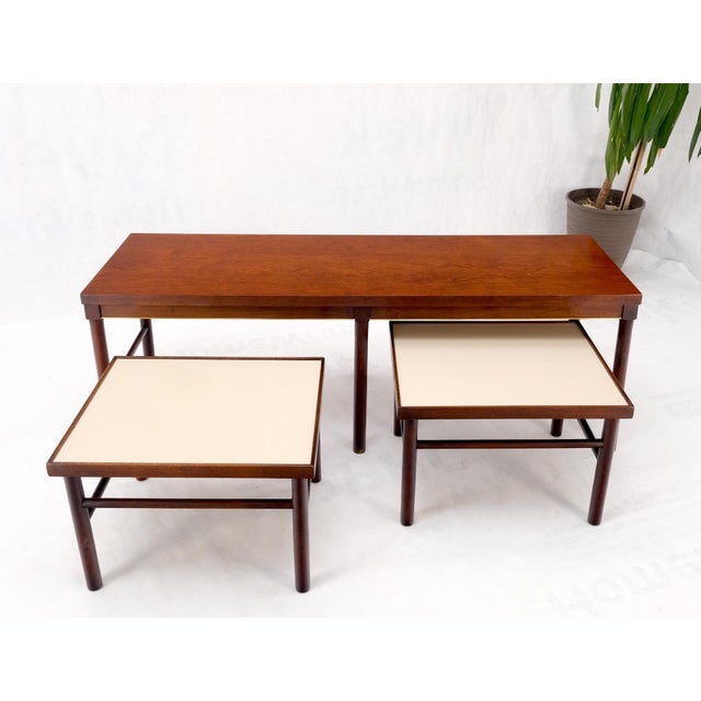 Set of 3 Mid Century Modern Nesting Coffee Side End Occasional Tables MINT! For Sale - Image 15 of 15