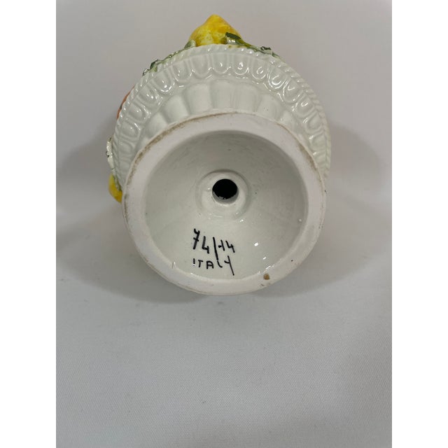 Yellow Mid 20th Century Petite Italian Lemons and Oranges Ceramic Topiary For Sale - Image 8 of 16