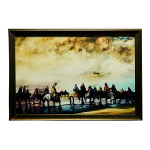 Earl Biss "Between the Sky Earth and Water" Giclee on Canvas, Framed