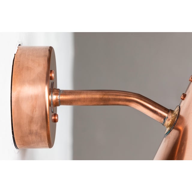 Hans-Agne Jakobsson Hans-Agne Jakobsson 'Tratten' Polished Copper Outdoor Sconce For Sale - Image 4 of 11