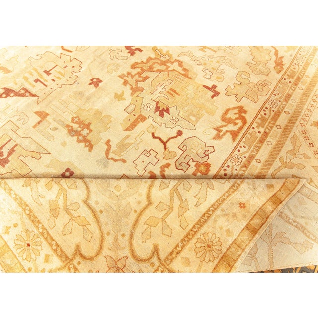 Oversized 1880s Antique Indian Amritsar Rug For Sale - Image 9 of 9
