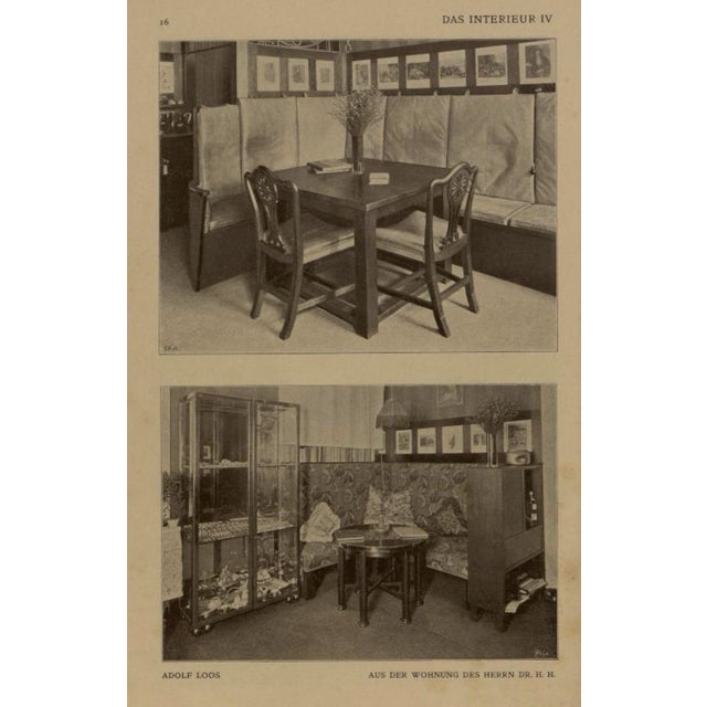 Art Nouveau Table by Adolf Loos and Armchairs by Otto Wagner, Vienna, Austria, 1902-1905, Set of 3 For Sale - Image 3 of 18