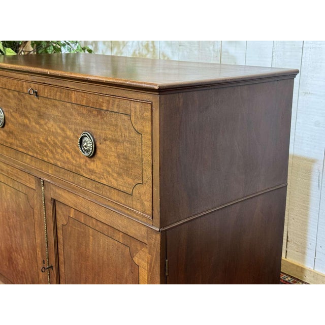 19th Century English Mahogany Secretary Chest of Drawers, 1890s For Sale - Image 18 of 18