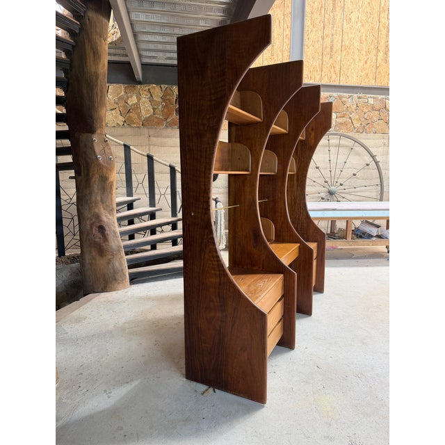 Sculptural Modular Library Wall Unit Desk Gerald McCabe Mid Century Modern For Sale In San Diego - Image 6 of 15