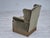 Vintage Danish Highback Chair in Furniture Velour For Sale - Image 4 of 18