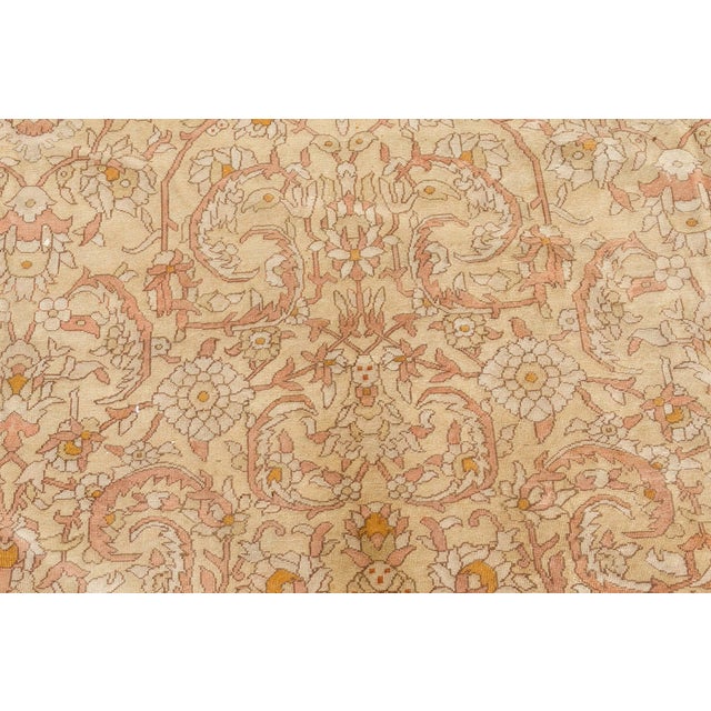 Early 20th Century Fine Antique Indian Amritsar Handwoven Wool Rug For Sale - Image 5 of 8