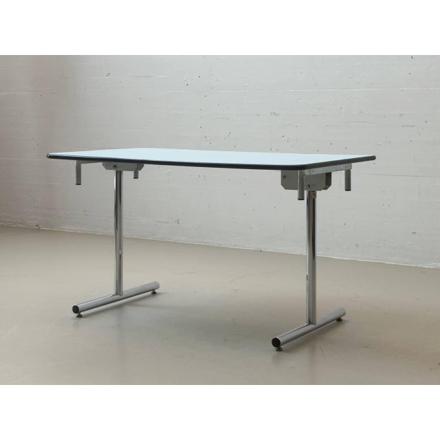 Blue Practical Folding Tables from Kelko, 1980s For Sale - Image 10 of 16