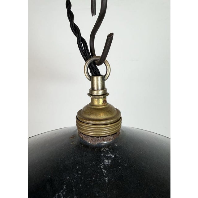 1930s Industrial Black Enamel Light, 1930s For Sale - Image 5 of 17