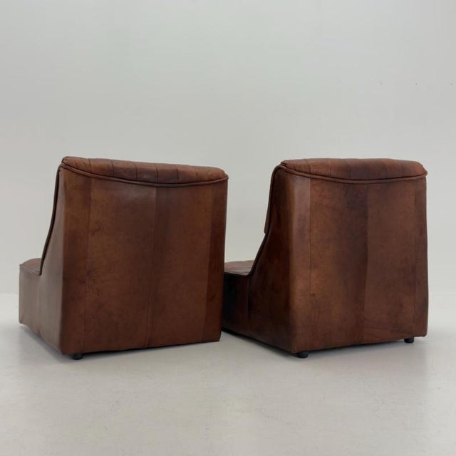 Mid-Century Modern Lounge Chair in Brown Leather, Germany, 1970s For Sale - Image 10 of 18