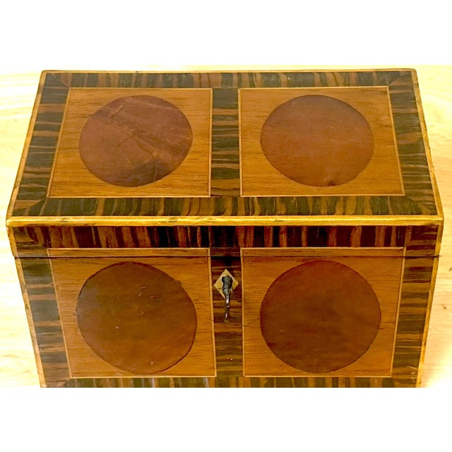 Antique Gillows Tea Caddy, Ebony & Satinwood, Circa 1795 For Sale - Image 12 of 15