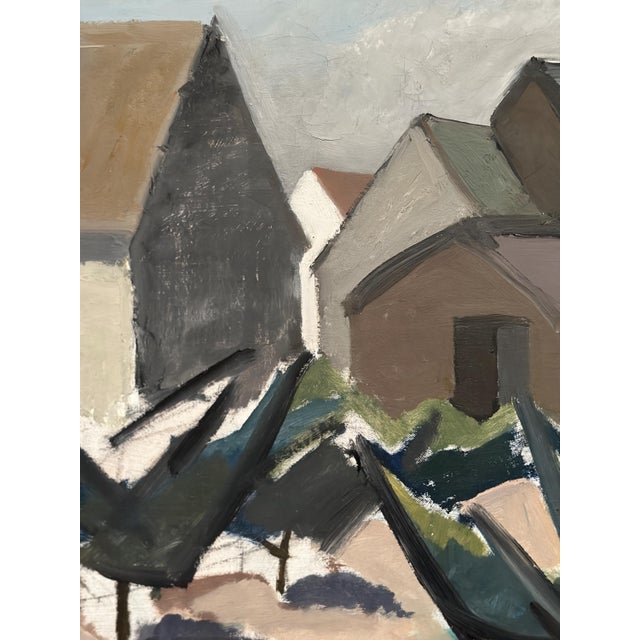 Viggo Djurberg, Village, 1950s, Oil on Canvas, Framed For Sale - Image 15 of 18