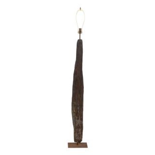 Petrified Wood Floor Lamp For Sale