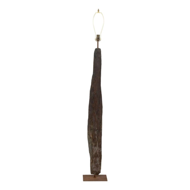 Petrified Wood Floor Lamp For Sale