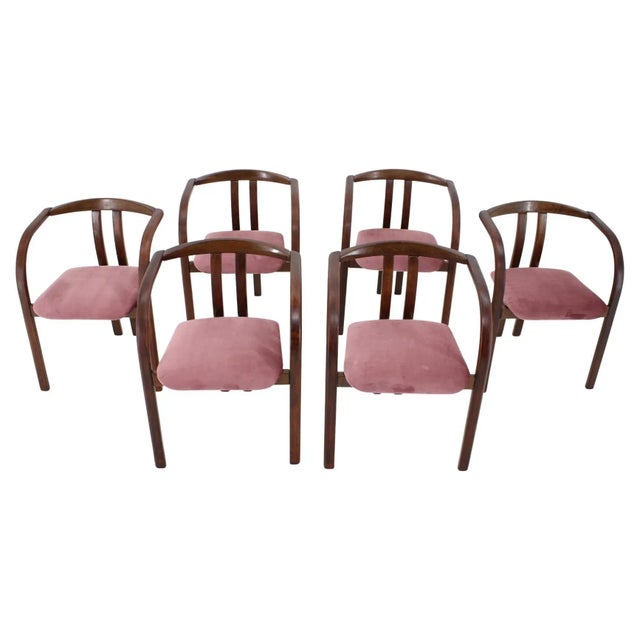 Dining & Side Chairs from Ton, 1980s, Set of 6 For Sale - Image 9 of 9