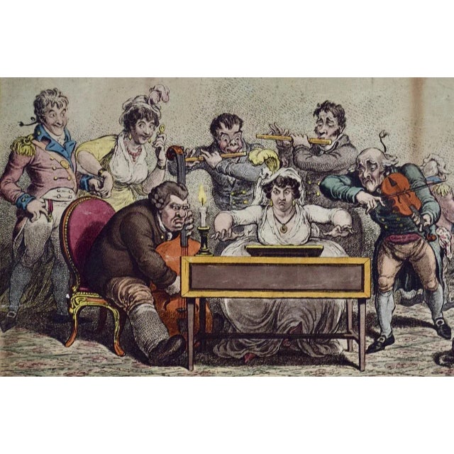 "Playing in Parts": A 19th Century James Gillray Hand-Colored Musical Caricature, 1801 For Sale - Image 4 of 10