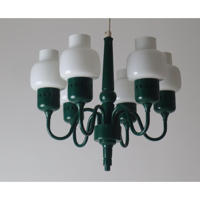 Green Ceiling Lamp Modell T-526 by Hans-Agne Jakobsson for Hans-Agne Jakobsson Ab Markaryd, 1950s For Sale - Image 6 of 18