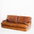 Vintage Camel Leather Convertible Sofa Bed, France, 1980s For Sale - Image 4 of 18