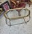 Hollywood Regency 1980s Hollywood Regency Brass, Glass and Wrought Iron Butler Tray Table For Sale - Image 3 of 9