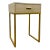 Modern Beige Faux Lizard Side Table For Sale