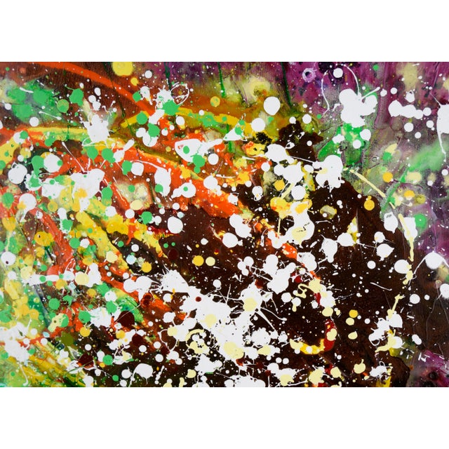 "You've Got to Like Purple" - Expressionist Composition in Acrylic on Canvas by Charles David Francis For Sale In Monterey, CA - Image 6 of 9