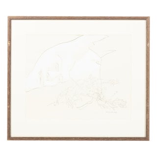 Graça Morais, Masks, 1988, Acrylic and Graphite on Paper For Sale
