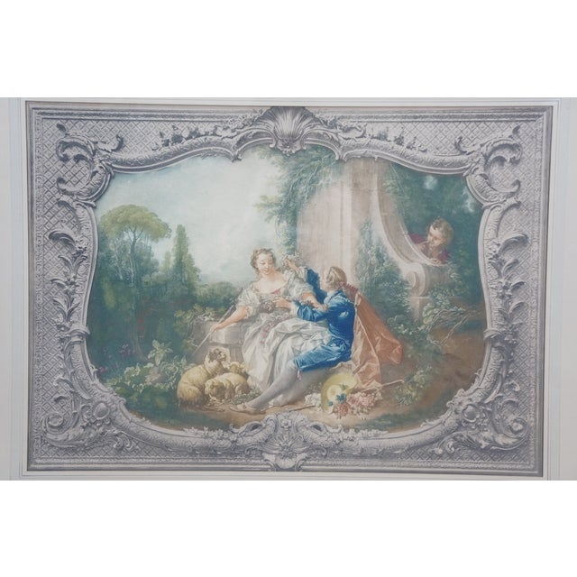 François Boucher Baroque Rococo the Gallant Shepherd Lithograph Reproduction For Sale - Image 6 of 12