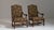 Pair of 19th Century French Dark Brown Louis XIII Upholstered Throne Armchairs For Sale - Image 13 of 14