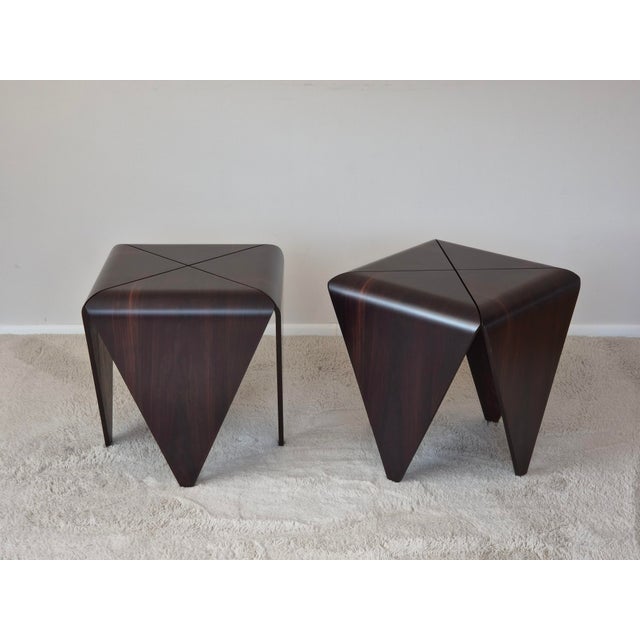 Rosewood Petalas Side Tables from Jorge Zalszupin, Set of 2 For Sale - Image 15 of 18