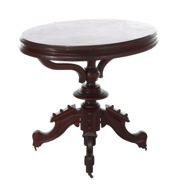 Antique Brookes Renaissance Revival Walnut Umbrella Table C1890 For Sale - Image 6 of 8