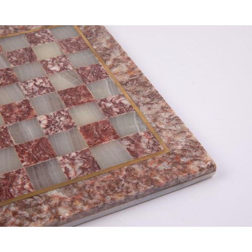 Mid-Century Marble Chess Set with Box For Sale - Image 4 of 14