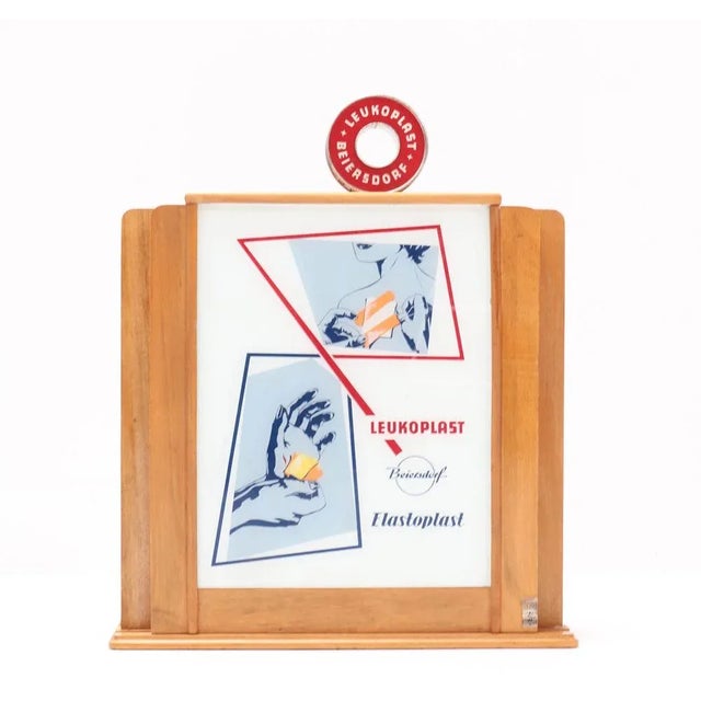 Mid-Century Modern Advertising Cabinet from Leukoplast Beiersdorf, 1950s For Sale - Image 6 of 10