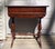Traditional Vintage Mahogany Duncan Phyfe Style Flip Top Writing Spinet Desk Console Table For Sale - Image 3 of 12