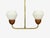 1960s 1960s Swedish Modern, Pendant Light, Teak, Opal Glass, Brass For Sale - Image 5 of 9
