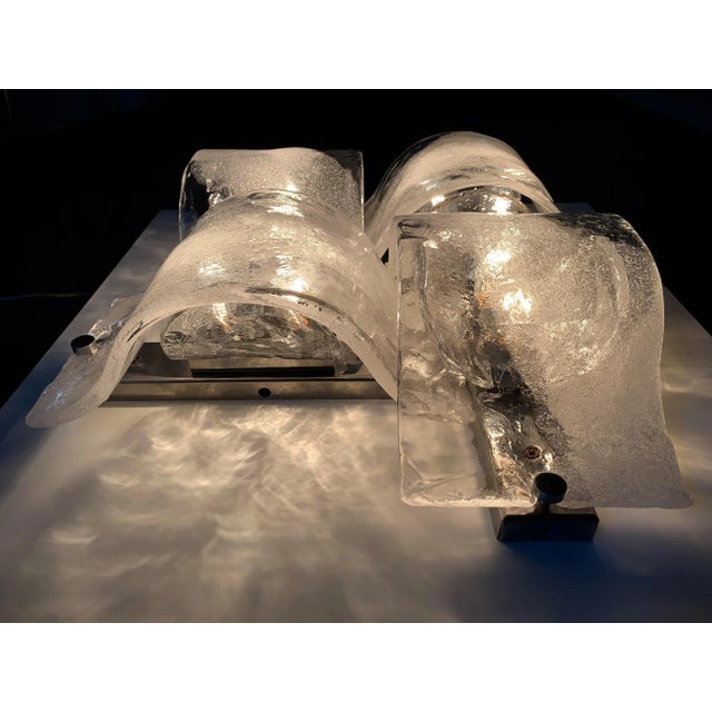 LP 276 Murano Glass Sconce Panel from Mazzega For Sale - Image 6 of 9